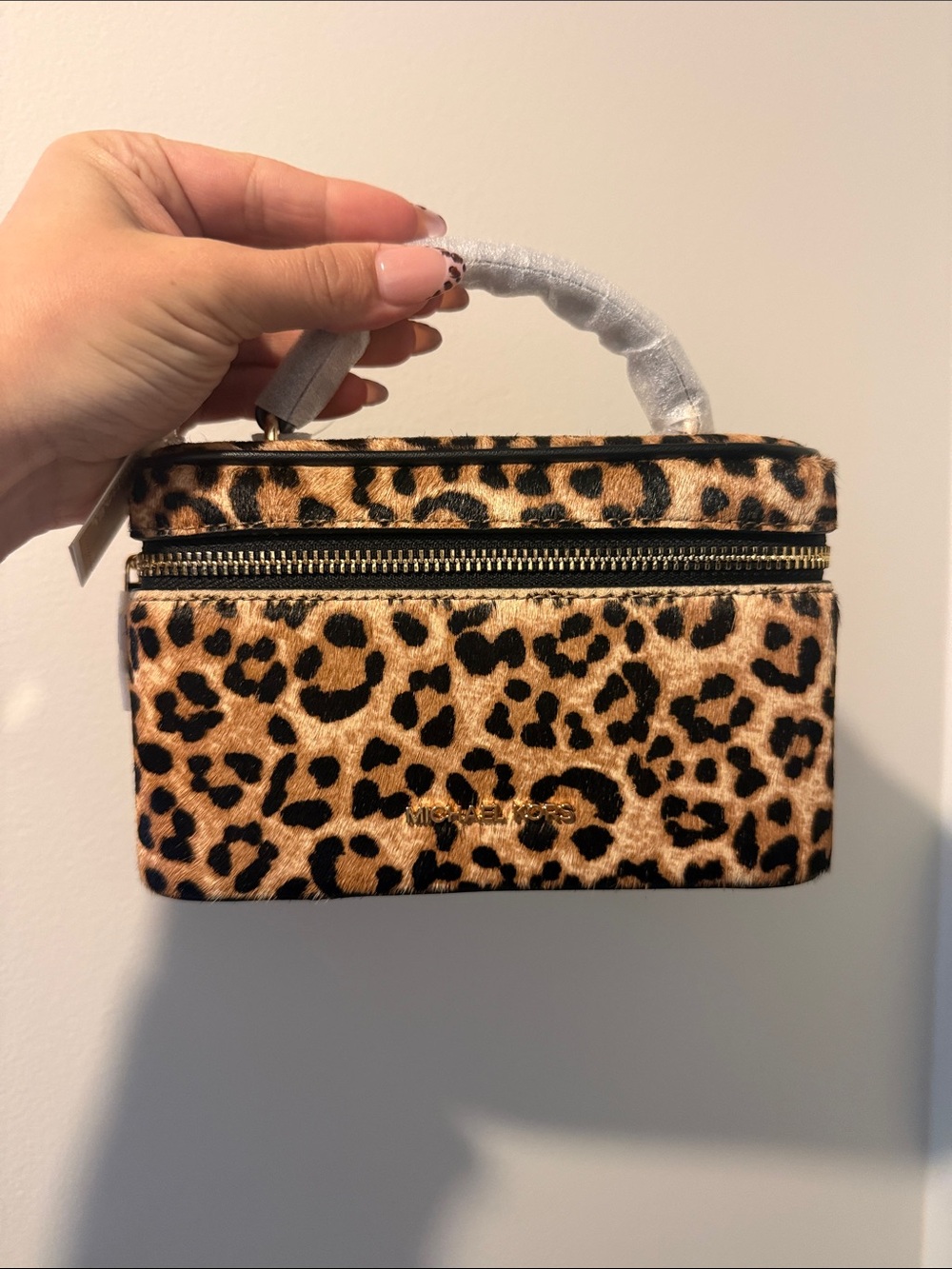 NWT Real Pony Hair Michael Kors Leopard Bag